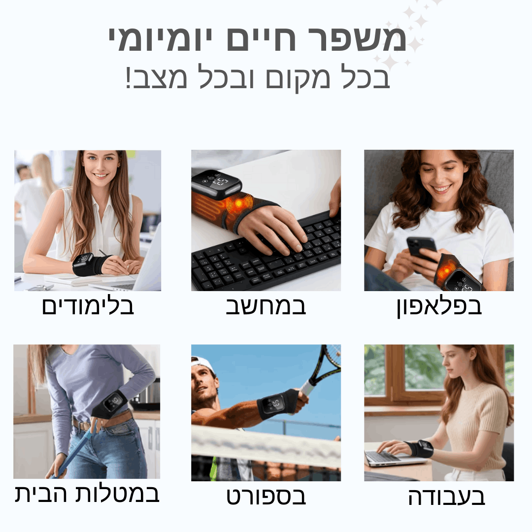 ™WristFlex Pro - מעסה טיפולי לשיקום ומניעת כאבים בשורש כף היד