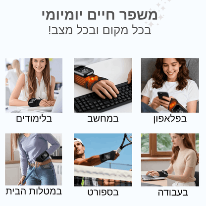 ™WristFlex Pro - מעסה טיפולי לשיקום ומניעת כאבים בשורש כף היד