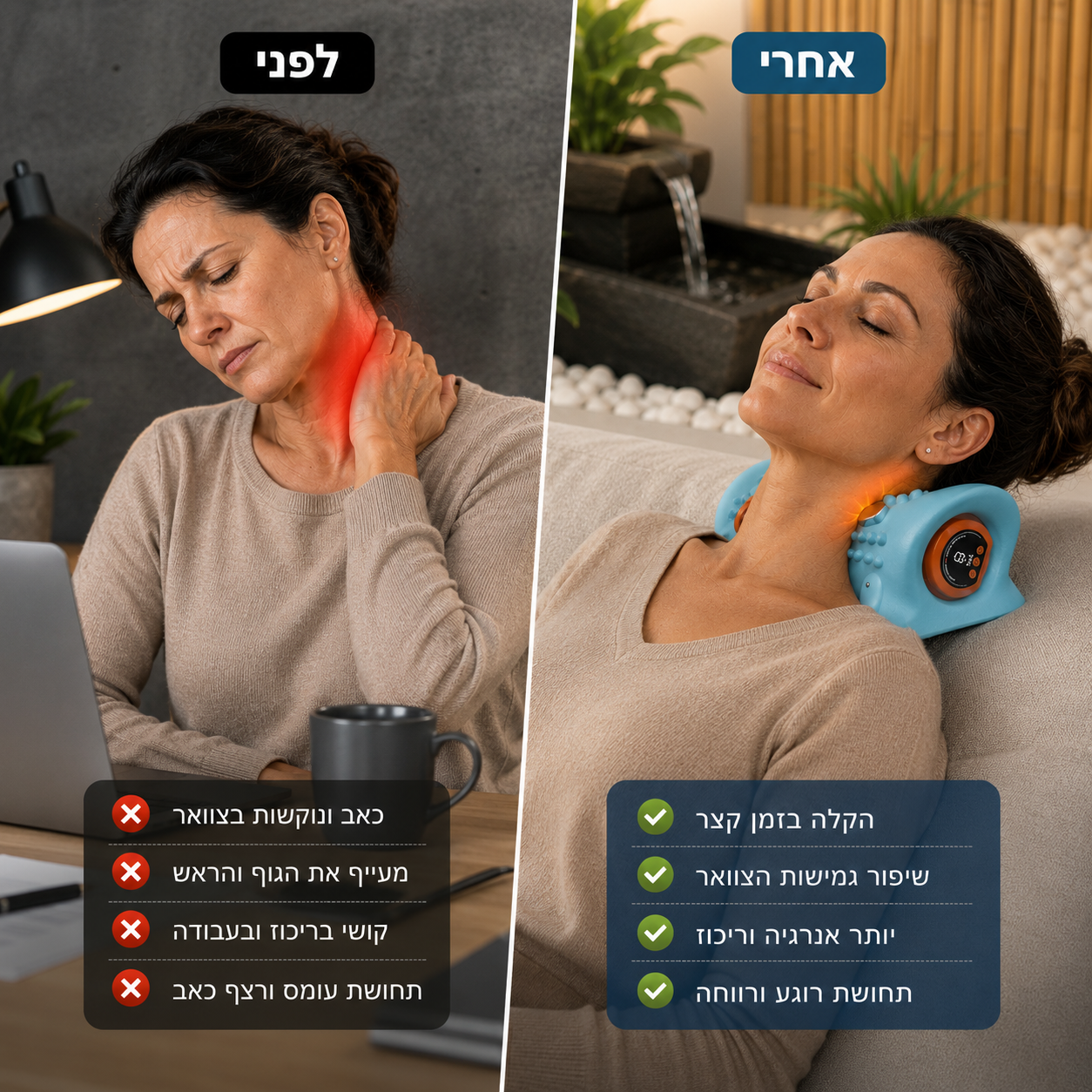™SolvaNeck Pro -      מושלם בשביל הצוואר שלך!