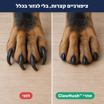 לפני ואחרי – ציפורניים קצרות בלי לגזור
