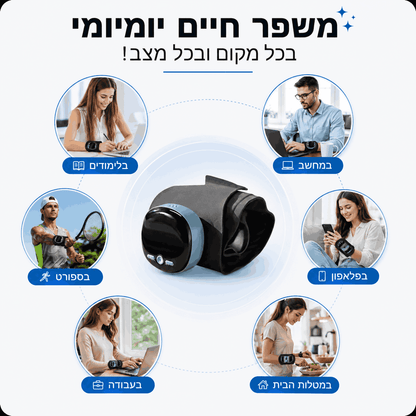 ™WristFlex Pro - מכשיר עיסוי להקלה ומניעת כאבים בשורש כף היד